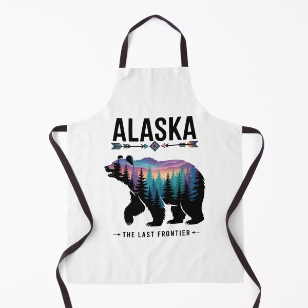 Item preview, Alaska State Pride Alaska Northern Lights Alaskan Bear designed and sold by Moon-Ape.