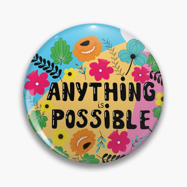 Item preview, Anything is Possible Floral Beach Ball" or "Positive Possibilities" or "Summer Motivation designed and sold by Ramya designs .
