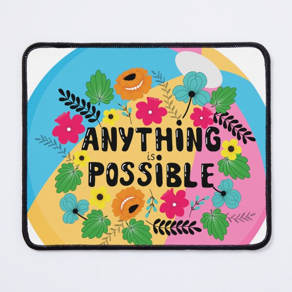 Item preview, Anything is Possible Floral Beach Ball" or "Positive Possibilities" or "Summer Motivation designed and sold by Ramya designs .