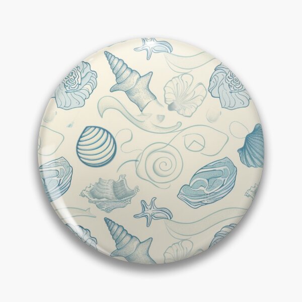 Item preview, Minimalist Nautical Seashell Pattern Coastal Decor designed and sold by Naturalland.
