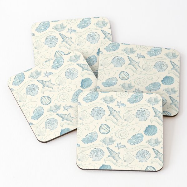 Item preview, Minimalist Nautical Seashell Pattern Coastal Decor designed and sold by Naturalland.