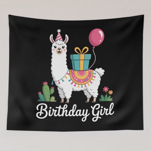 Item preview, Cool Cute Alpaca Llama Cactus Girls Birthday Party Animal designed and sold by brynatshop.