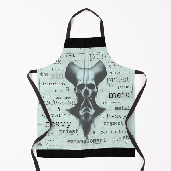 Item preview, Heavy Metal Skull Sketch Artwork Religious Accents designed and sold by ThomaHornk.