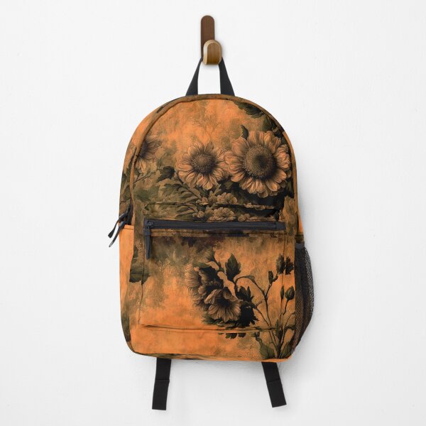 Item preview, Dark Vintage Floral Botanical on Distressed Ochre designed and sold by LanaGustavsson.