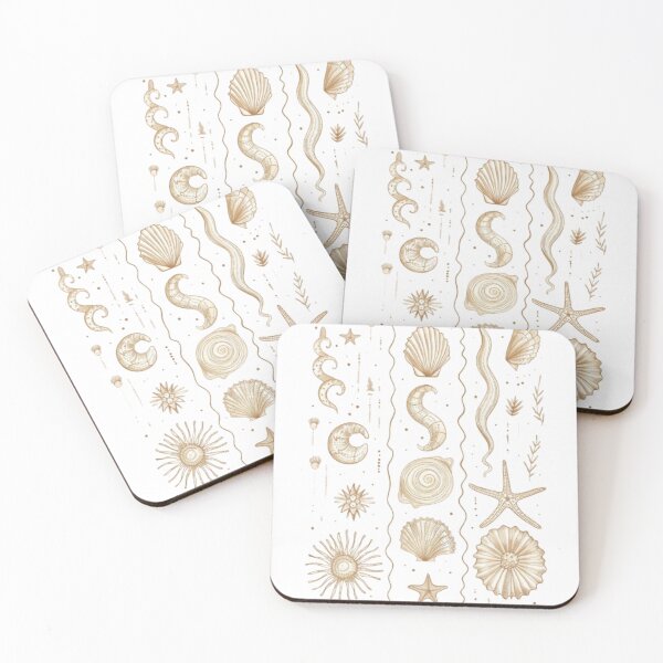 Item preview, Boho Nautical Beach Decor Seashell Illustration designed and sold by Naturalland.
