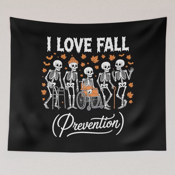 Item preview, Funny Skeleton I Love Fall Prevention Fall Physical Therapy designed and sold by brynatshop.