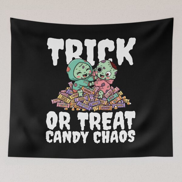 Item preview, TRICK OR TREAT CANDY CHAOS - ZOMBIE HALLOWEEN designed and sold by KEF Custom.