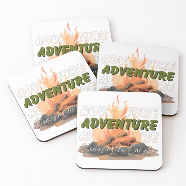 Item preview, Adventure Begins at the Campfire designed and sold by rithattdesigns.