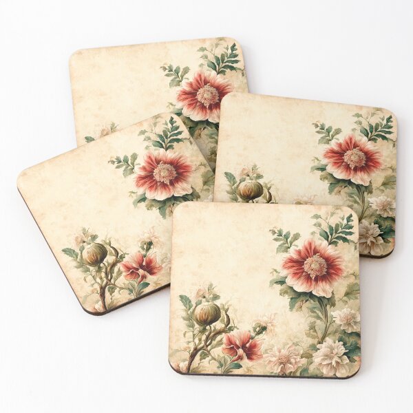 Item preview, Elegant Vintage Botanical Floral on Aged Parchment designed and sold by LanaGustavsson.
