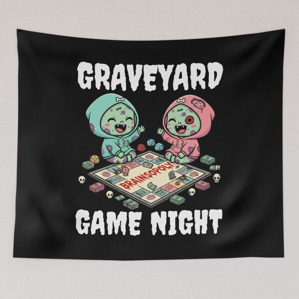 Item preview, GRAVEYARD GAME NIGHT - ZOMBIE HALLOWEEN designed and sold by KEF Custom.