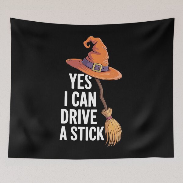 Item preview, Yes I Can Drive A Stick Funny Halloween Spooky Witch Mom designed and sold by brynatshop.
