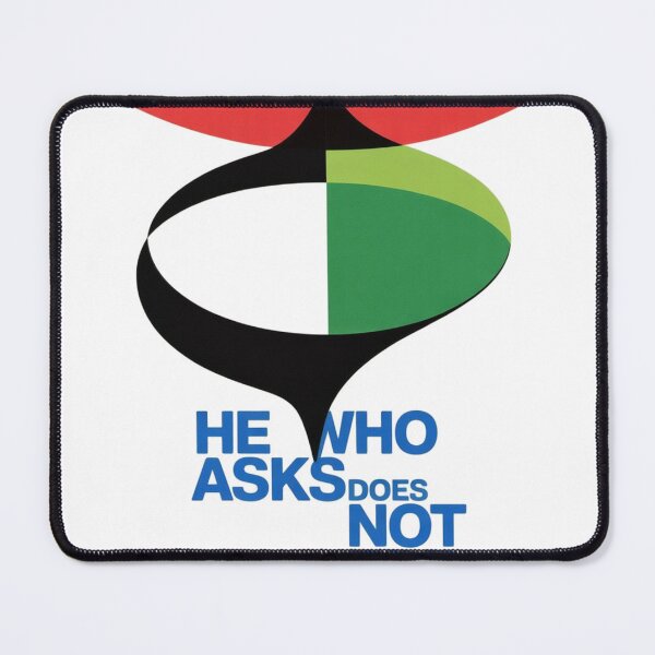 Item preview, He who asks does not err designed and sold by DZIERANA.