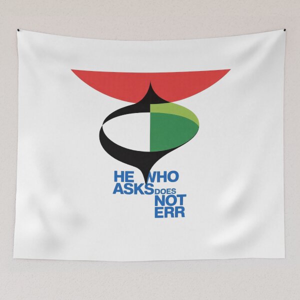 Item preview, He who asks does not err designed and sold by DZIERANA.