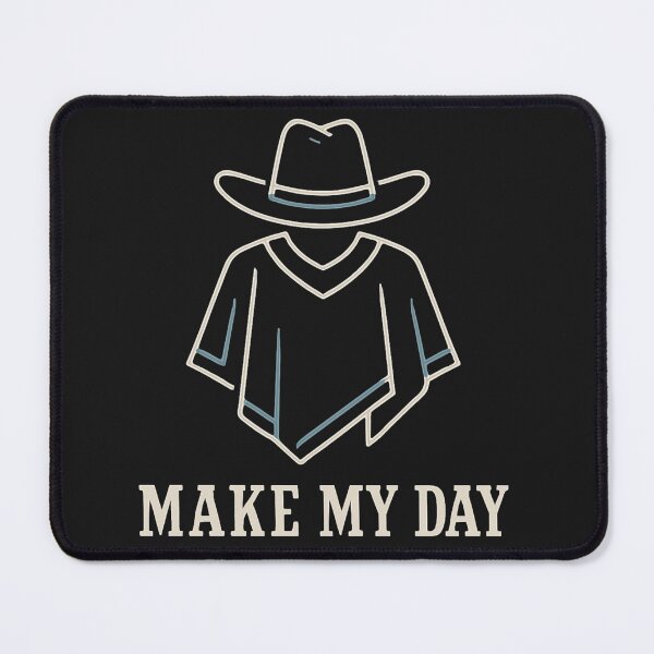 Item preview, Make My Day Minimalist Cowboy Hat Silhouette T-Shirt designed and sold by GeniePixel.