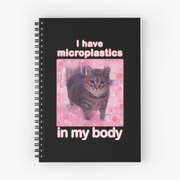 Item preview, Microplastics In Body Funny Cat Meme Gifts designed and sold by CarylonBeata.