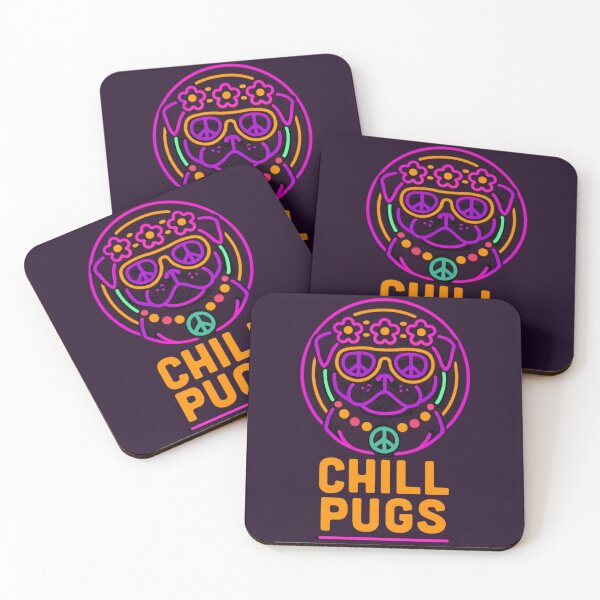 Item preview, Chill Pugs Logo Neon designed and sold by Sanchogrdes.