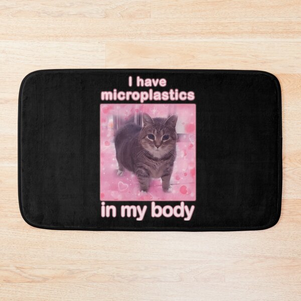 Item preview, Microplastics In Body Funny Cat Meme Gifts designed and sold by CarylonBeata.