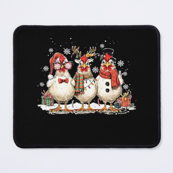 Item preview, Retro Chicken Christmas Coquette designed and sold by Dagmarporgnysdo.