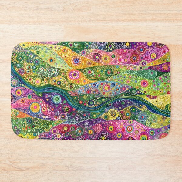 Item preview, 141 Vibrant Tapestry of Circles and Waves designed and sold by nikoart001.