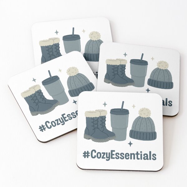 Item preview, #CozyEssentials – Minimalist Winter Boots, Beanie & Tumbler Design designed and sold by inkoutninja.