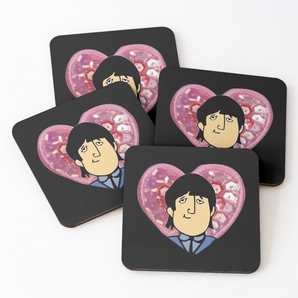 Item preview, Cartoon John Lennon Sequin Heart designed and sold by bonurasuliaj.
