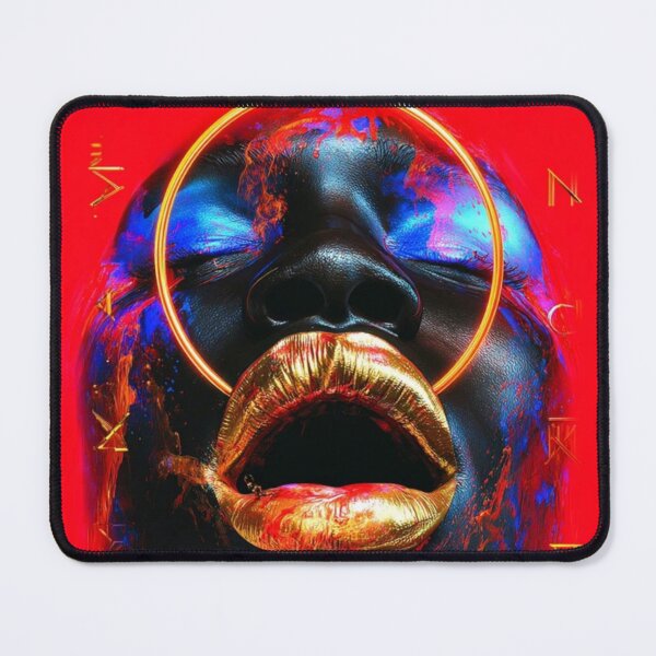 Item preview, AfroNova Graffiti Prophets — Afrofuturist neon saints glowing with cosmic graffiti energy, street art fused with divine power. designed and sold by Blackcanvas444.