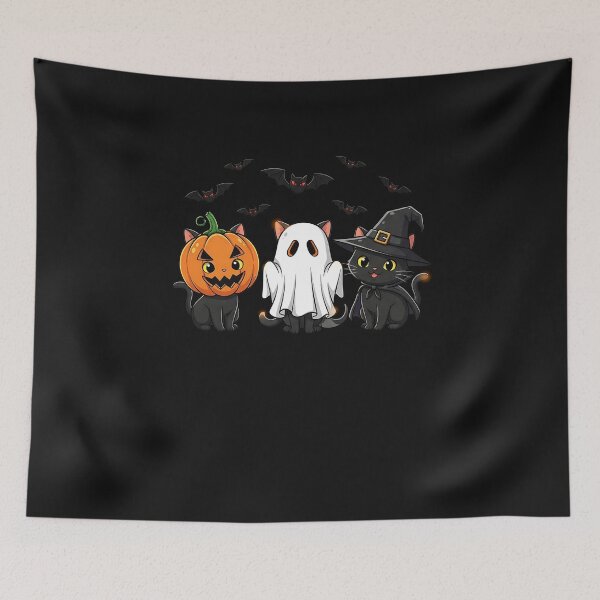 Item preview, Boo Ghost Black Cat Shirt Halloween Ghost Cat  designed and sold by cawtoon.