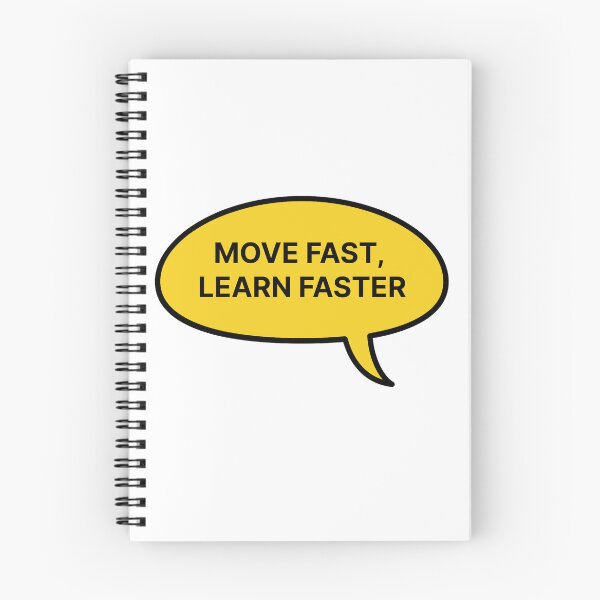 Item preview, Move fast & learn faster designed and sold by Jiben44.