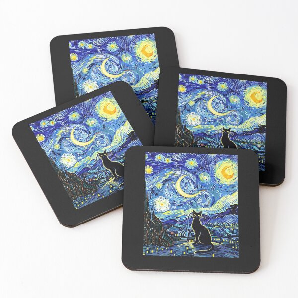 Item preview, Cat Starry Night Van Gogh Cat For Cat Lover Cat Mom Cat Dad designed and sold by cawtoon.