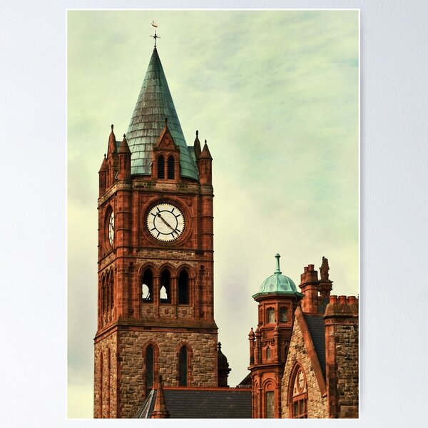Item preview, Derry Guildall - clock tower designed and sold by Agnes McGuinness.
