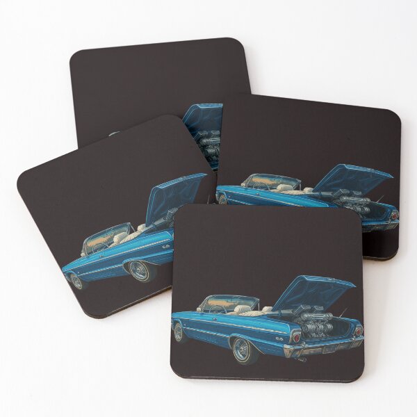 Item preview, Candy Blue 1964 Impala Lowrider designed and sold by Tatko Designs.
