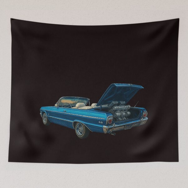 Item preview, Candy Blue 1964 Impala Lowrider designed and sold by Tatko Designs.