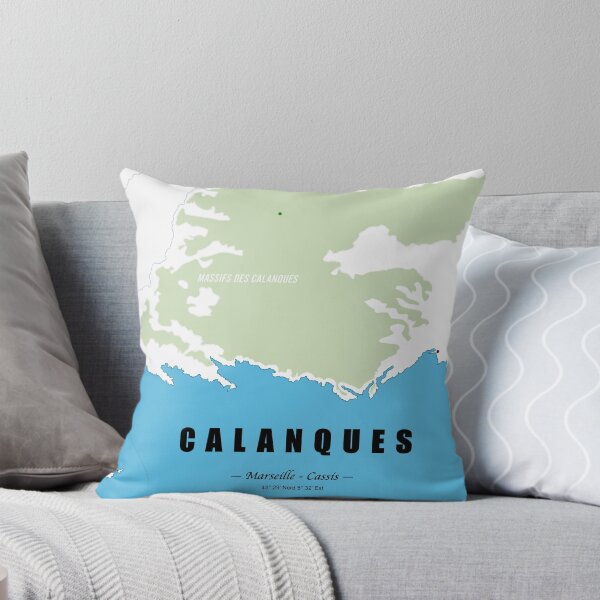 Item preview, Calanques Marseille Cassis Minimalist Map Coastal Art designed and sold by Bobraiis.