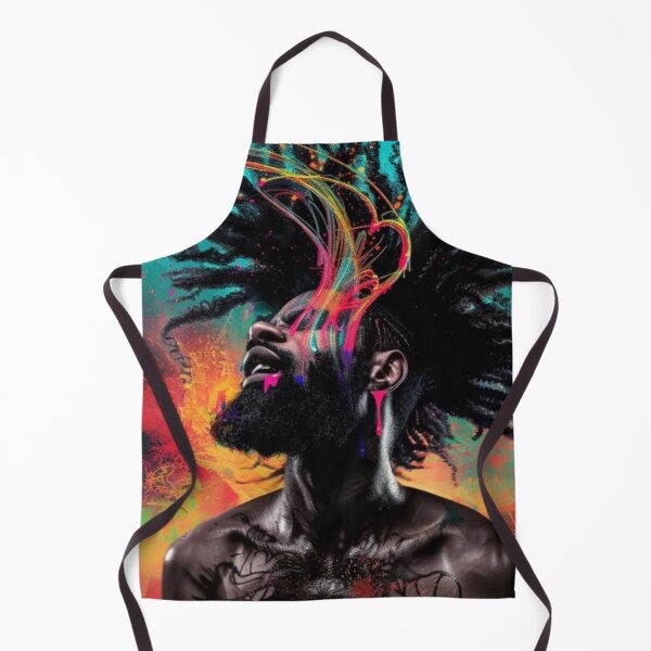 Item preview, AfroNova Graffiti Prophets — Afrofuturist neon saints glowing with cosmic graffiti energy, street art fused with divine power. designed and sold by Blackcanvas444.