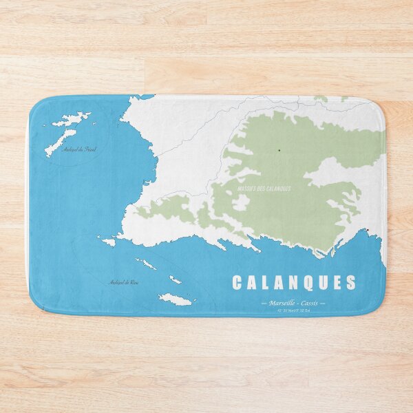 Item preview, Copy of Calanques Marseille Cassis Minimalist Map Coastal Art designed and sold by Bobraiis.