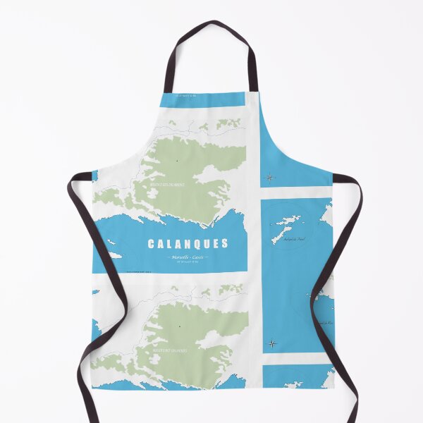 Item preview, Copy of Calanques Marseille Cassis Minimalist Map Coastal Art designed and sold by Bobraiis.