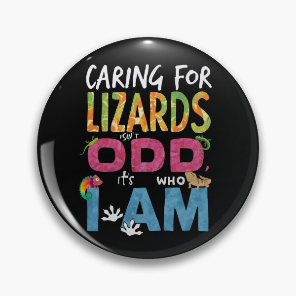 Item preview, Caring for Lizards Isn’t Odd, It’s Who I Am – Reptile Lover Identity Quote designed and sold by SnarkyTextStudiO.