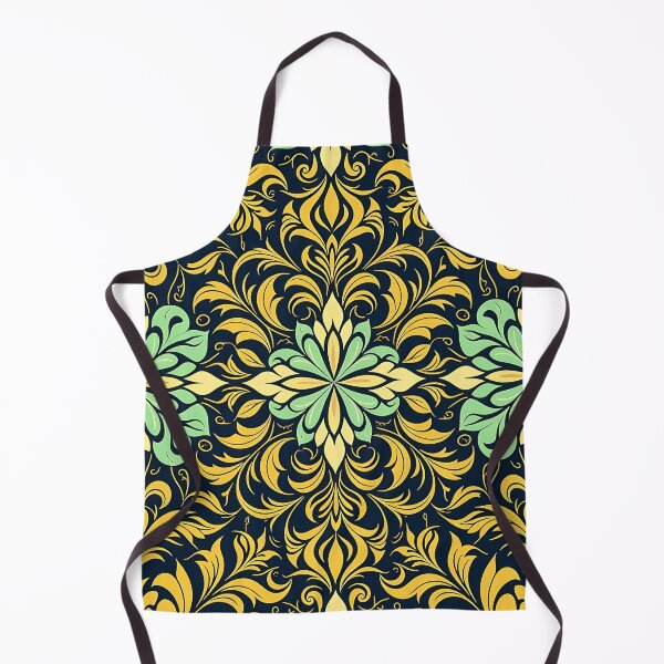 Item preview, Yellow, Flowers & Leaves, Abstract Artistic Stylize, Symmetrical Repeated Texture Pattern (image size 8320x12480) designed and sold by Digital-Davinci.
