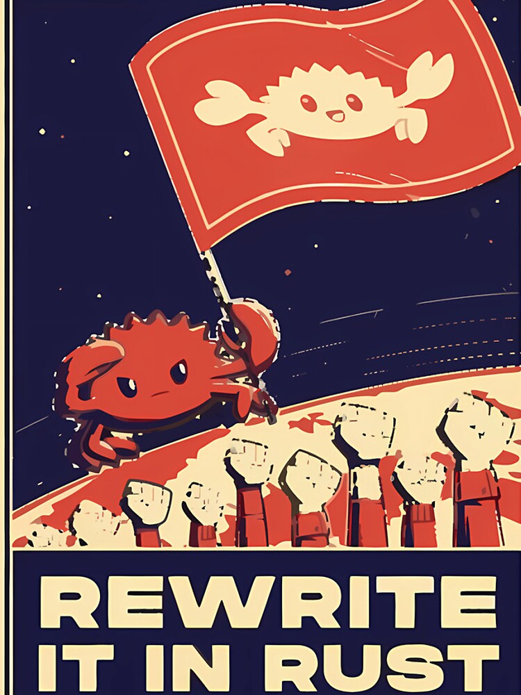 Thumbnail 4 of 4, iPhone Case, Rewrite It In Rust - Rust Programming designed and sold by SHANNONANDEN.