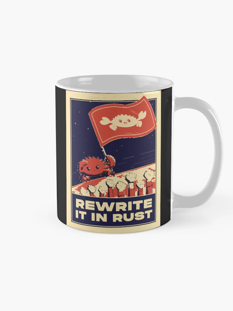 Thumbnail 3 of 6, Coffee Mug,  Rewrite It In Rust - Rust Programming designed and sold by SHANNONANDEN.
