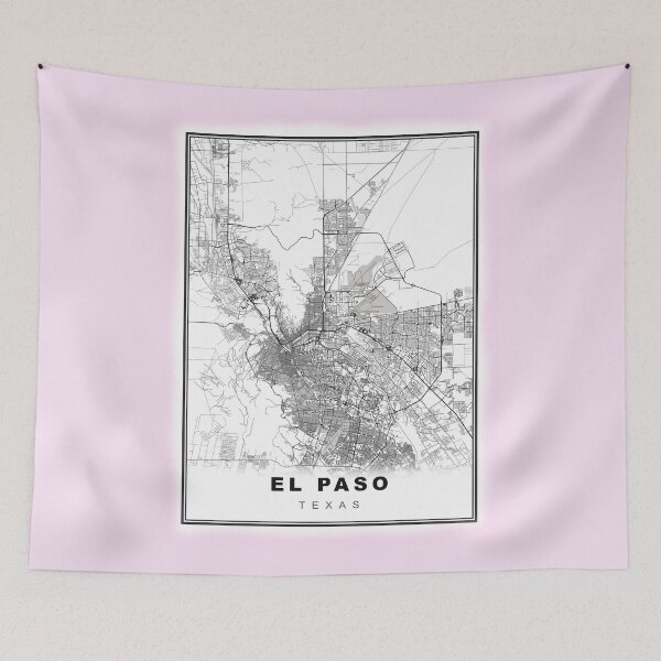 Item preview, Minimalist El Paso Map designed and sold by Tamas Das.