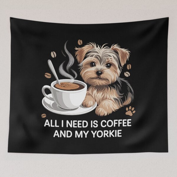 Item preview, Mothers Day All Need Is Coffee And My Yorkie Dog Mom designed and sold by Sunset4Bones.