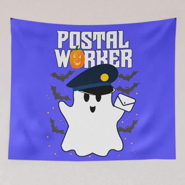 Item preview, Postal Worker Pumpkin Halloween Ghost – Spooky and Funny Design designed and sold by ArtsyExplorer.