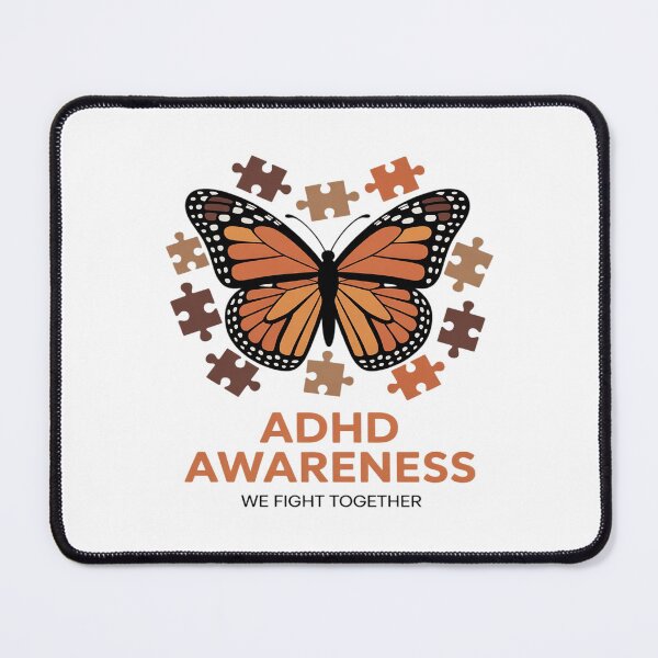 Item preview, ADHD Awareness Month ADHD Orange butterfly Neurodiversity designed and sold by itsnothatweird.