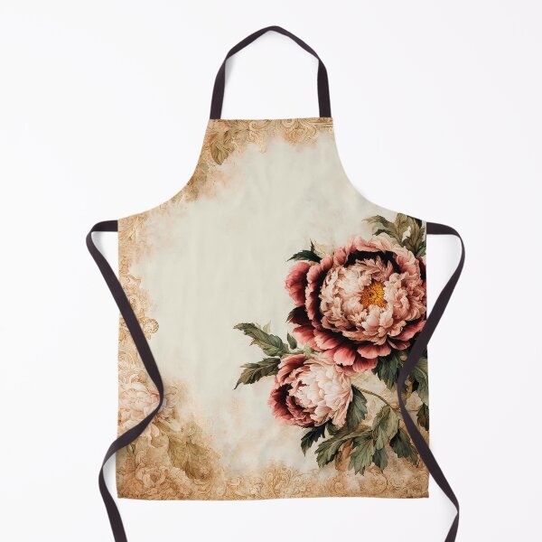 Item preview, Grand Vintage Peony Botanical on Aged Parchment designed and sold by LanaGustavsson.