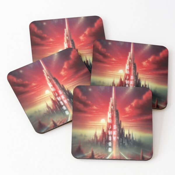 Item preview, Crimson Sky Towers designed and sold by jhharoon.