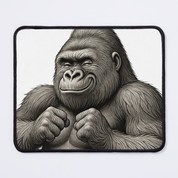Item preview, Excited Gorilla - Joyful and Playful Ape Illustration designed and sold by corocoro-coron.