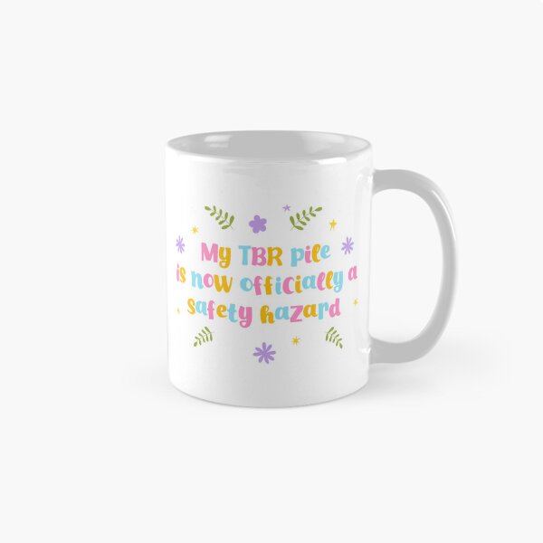 Item preview, My TBR pile is now officially a safety hazard - bright bookish quotes designed and sold by Nika Venturini.