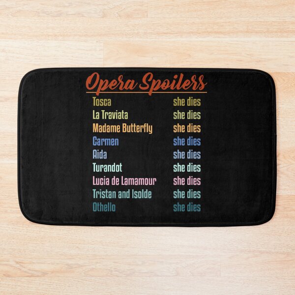 Item preview, Opera Spoilers Funny Classical Music Joke designed and sold by AshwinRaja67.