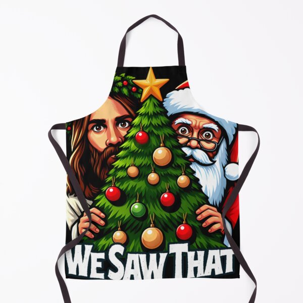 Item preview, We Saw That - Jesus and Santa saw that - Christmas Tree Edition designed and sold by CalistaVonRue.
